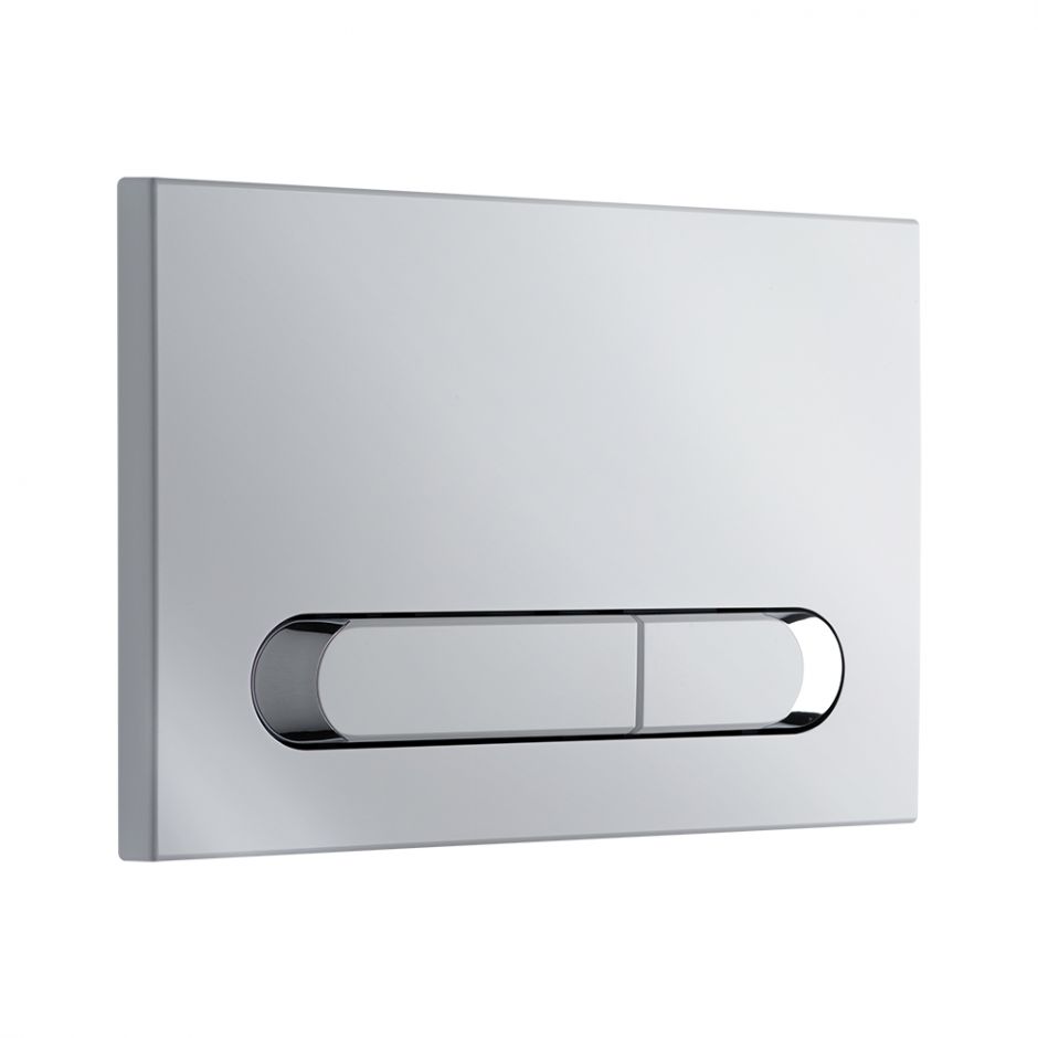 Изображение Смывная клавиша KKPOL M09 350/PPB/062-00-03 белая, с хромированными элементами