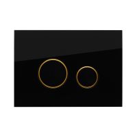 Смывная клавиша KKPOL Vitrum Grande Orbis 350/PPC/019-00-05 цвет черный/золото схема 2