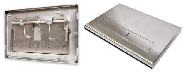 Металлическая клавиша смыва KKPOL Antivandal 350/PPW/001-00-00 ФОТО