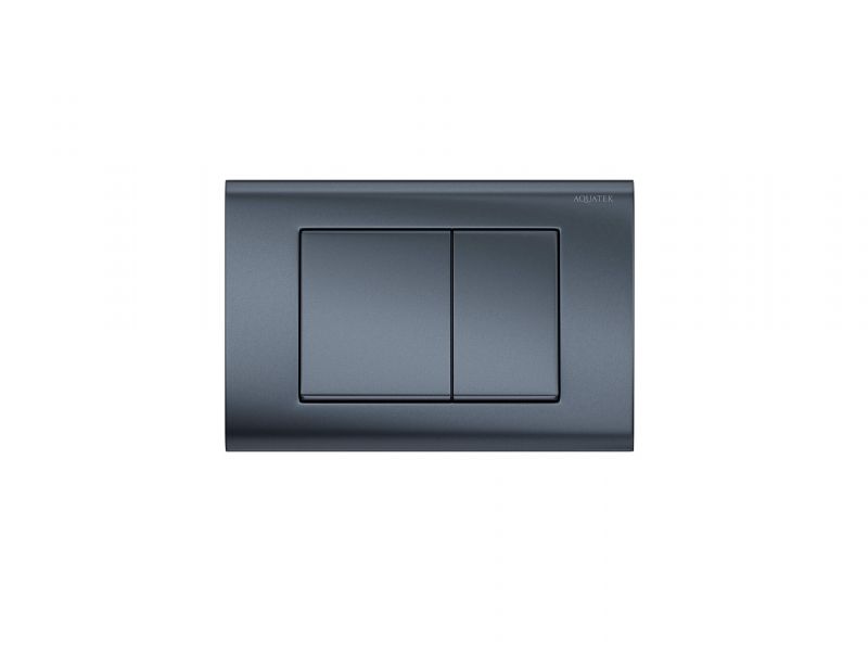 PNS-0000004 (001C-1Q) Панель смыва Aquatek Оружейная сталь матовая для INSP-0000001 Pneumo S