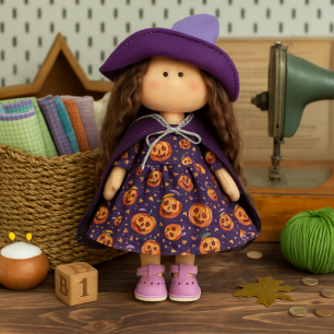 Набор Ведьмочка Осенняя в фиолетовом