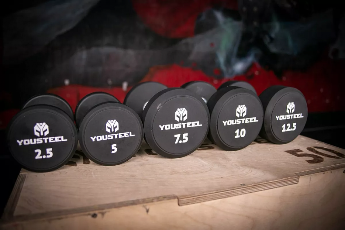 Yousteel Гантель круглая 12.5 кг полиуретановая