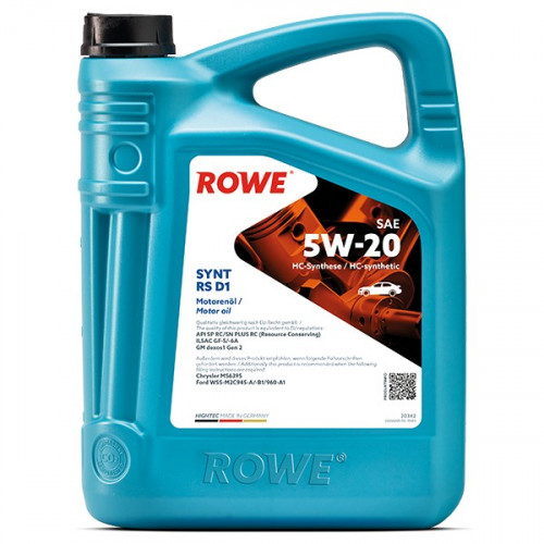 Rowe Hightec Synt RS D1 SAE 5W-20, 5л
