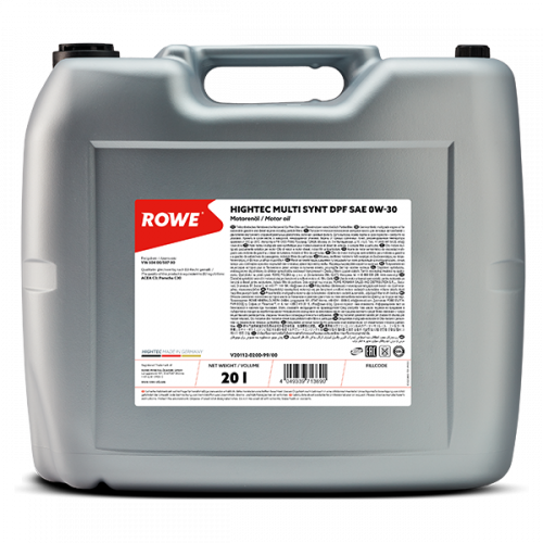 Rowe Hightec Multi Synt DPF SAE 0W-30, 20л