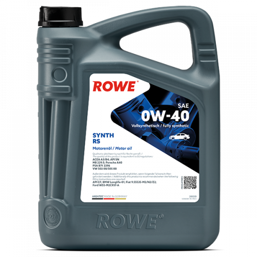 Rowe Hightec Synt RS SAE 0W-40, 4л