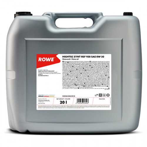 Rowe Hightec Synt RS SAE 950 SAE 0W-30, 20л