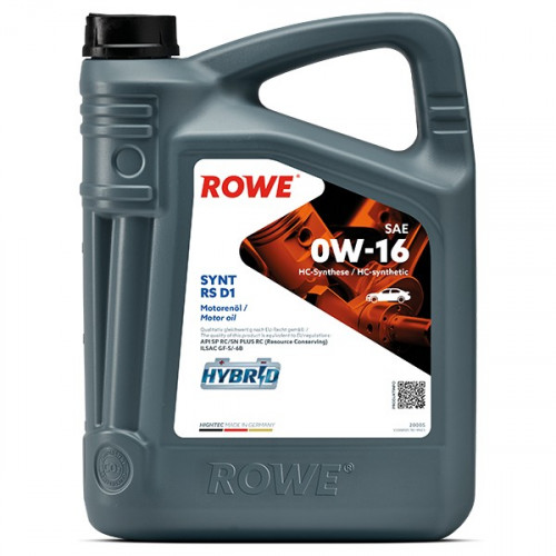 Rowe Hightec Synt RS D1 0W-16, 5л