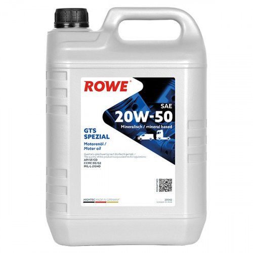 Rowe Hightec GTS Spezial 20W-50, 5л