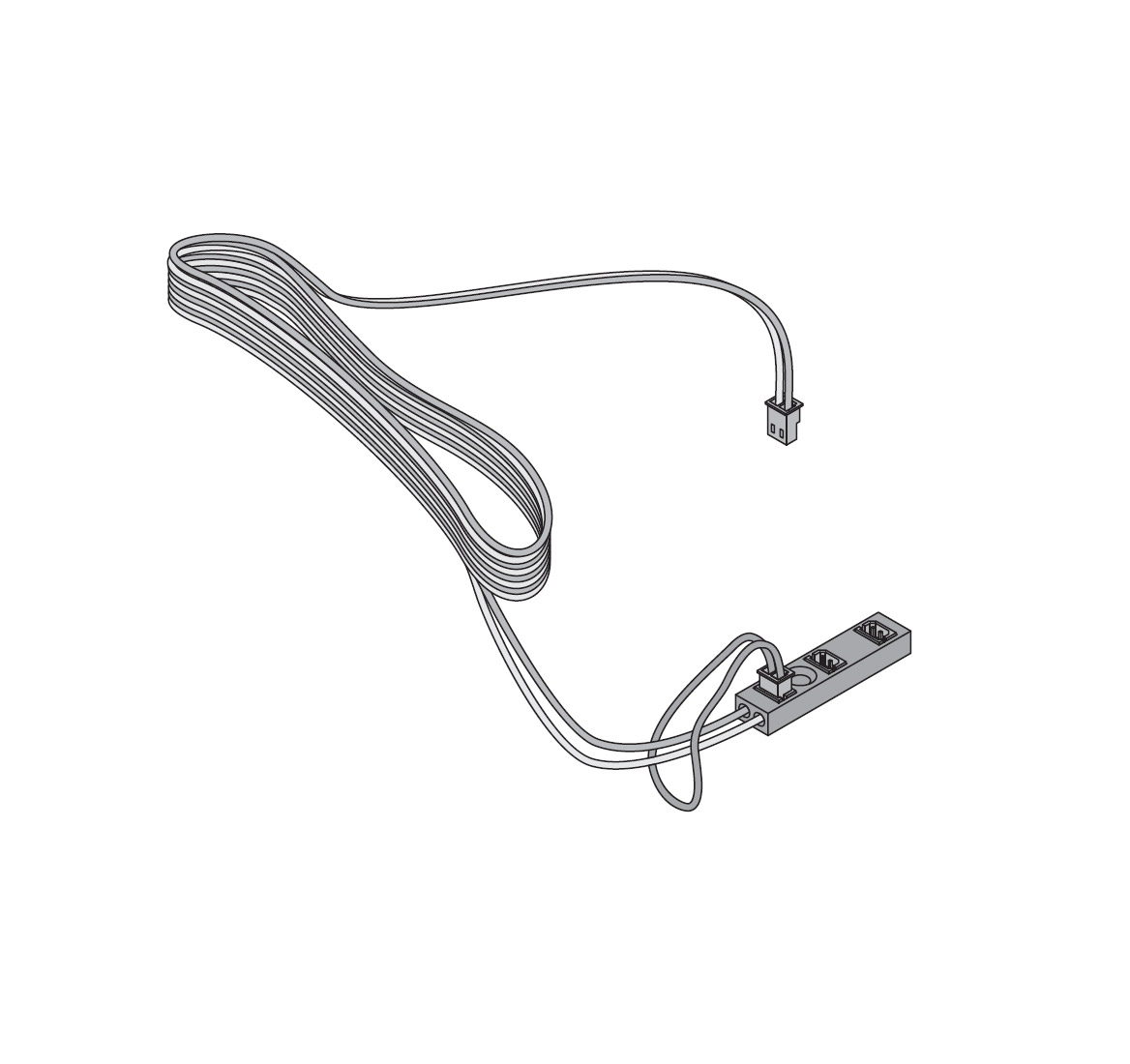 Разветвитель  LED MULTIPL КРАС/ЧЕРН