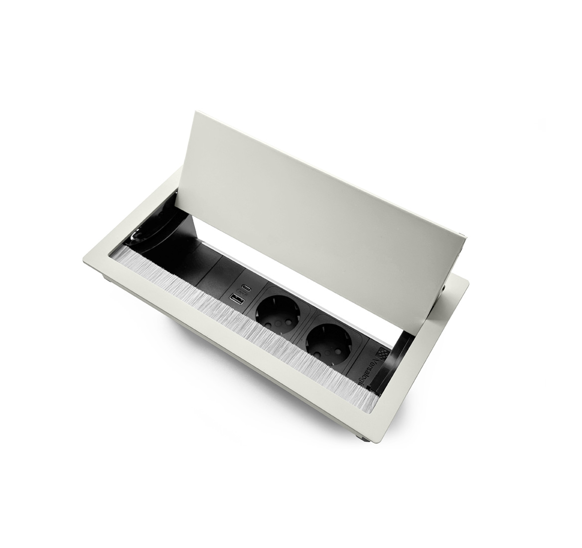 Розеточный блок VERSAFLAP Dual БЕЛЫЙ