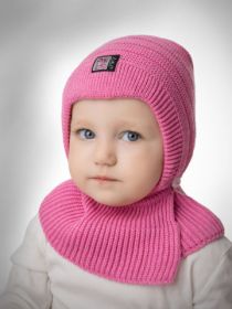 Шапка дет. хб подкл., цвет яр.розовый (арт. 7263пш)