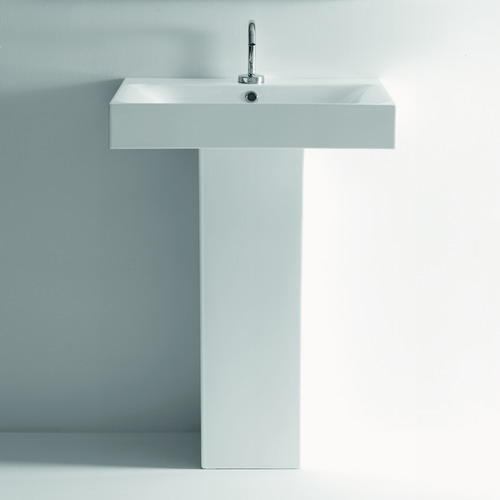 Изображение Подвесная раковина Kerasan Cento 357001, прямоугольная 60x45 см