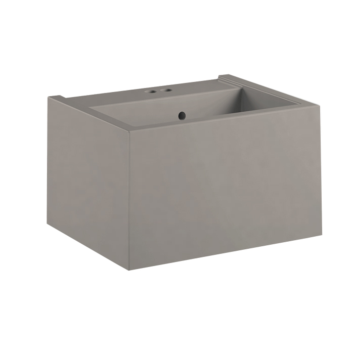 Раковина подвесная Kerasan Lavabi arredo 574059*2, серый цвет 60x46, 5 см