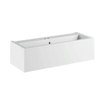 Раковина Kerasan Lavabi arredo 574301*2, прямоугольная 100x40 см, два отверстия под смеситель схема 1