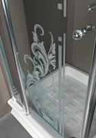 Квадратное душевое ограждение Kerasan Retro 9148N0 100х100 см схема 2