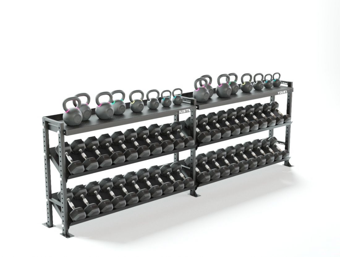 Yousteel Стеллаж СТМ 3600-1200-1-гири-гантели