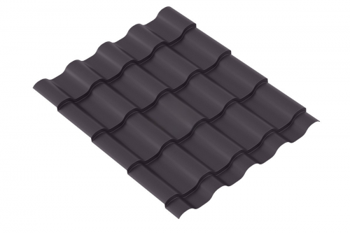 Металлочерепица VERONA 0.5 Полиэстер RAL 8019