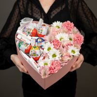 Сердце с киндерами (размер М)