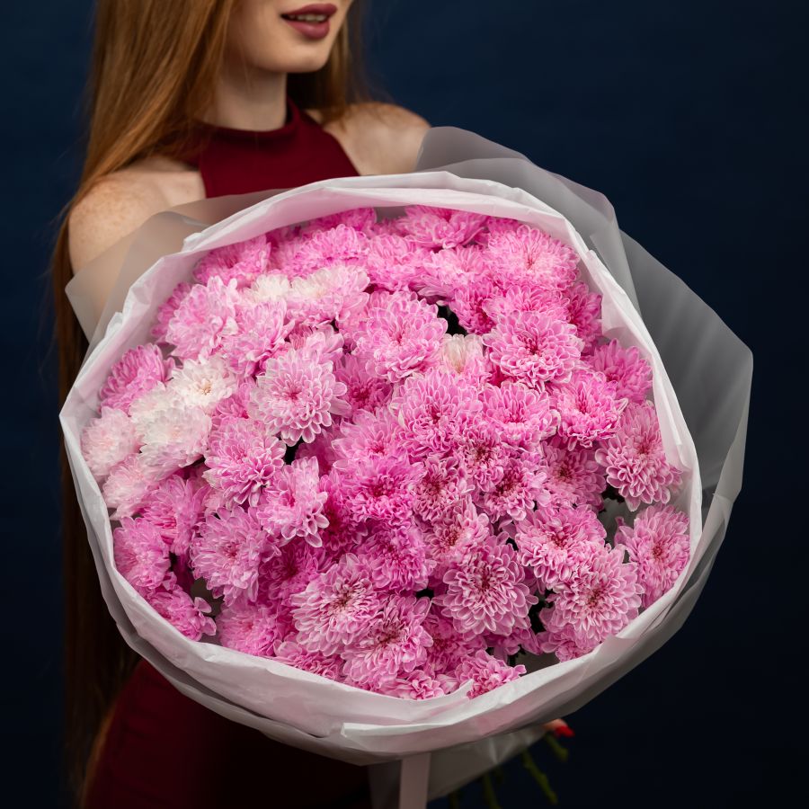 Хризантема 15 шт (Розовая нежная)