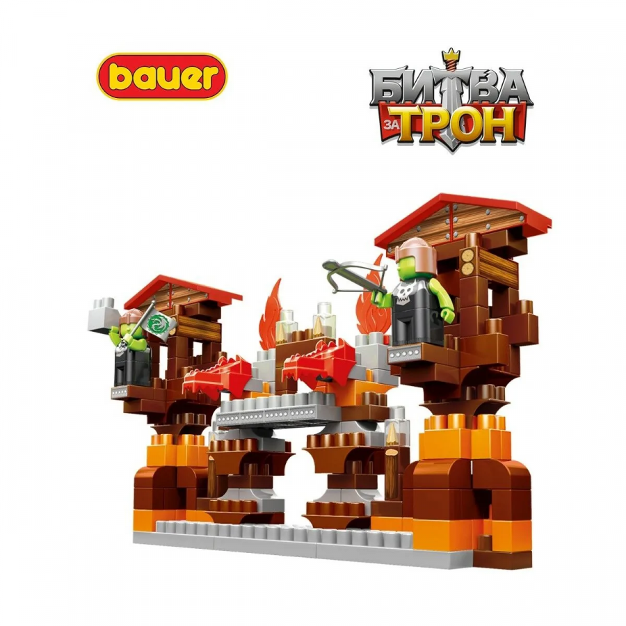 Конструктор "Битва за трон" набор с катапультой, пушкой, машиной и крепостью