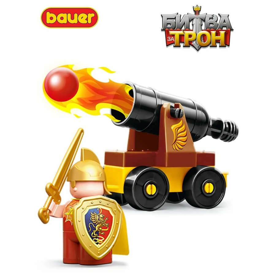 Конструктор "Битва за трон" набор с катапультой, пушкой, машиной и крепостью