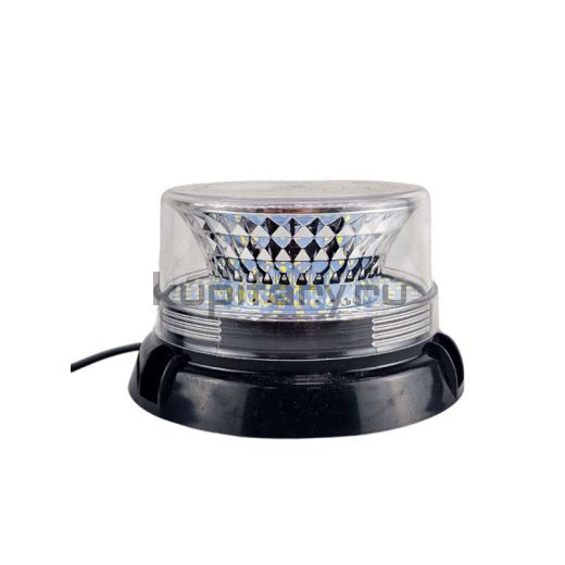 Проблесковый белый маяк 90 led 2 режима на магните 12-24V