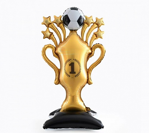 Кубок чемпиона Футболиста ходячий шар фигурный фольгированный с воздухом