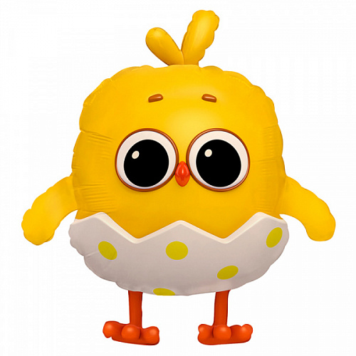 Цыпленок фигурный шар фольгированный с гелием