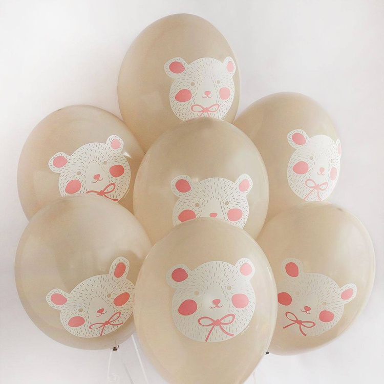 Мамин медвежонок шар латексный с гелием