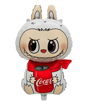 Эльф с банкой шар фигурный фольгированный с гелием