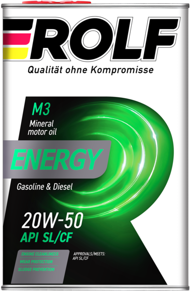 Rolf Energy 20W-50, API SL/CF, 4л