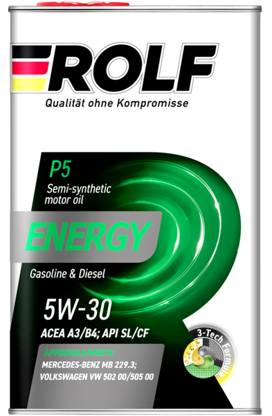 Rolf Energy 5W-30 ACEA A3/B4 API SL/CF, 1л