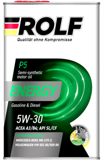 Rolf Energy 5W-30 ACEA A3/B4 API SL/CF, 1л