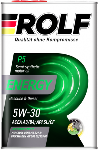 Rolf Energy 5W-30 ACEA A3/B4 API SL/CF, 4л