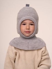 Шапка дет. хб подкл, утепл., цвет св.серый (арт. 7530 пш)