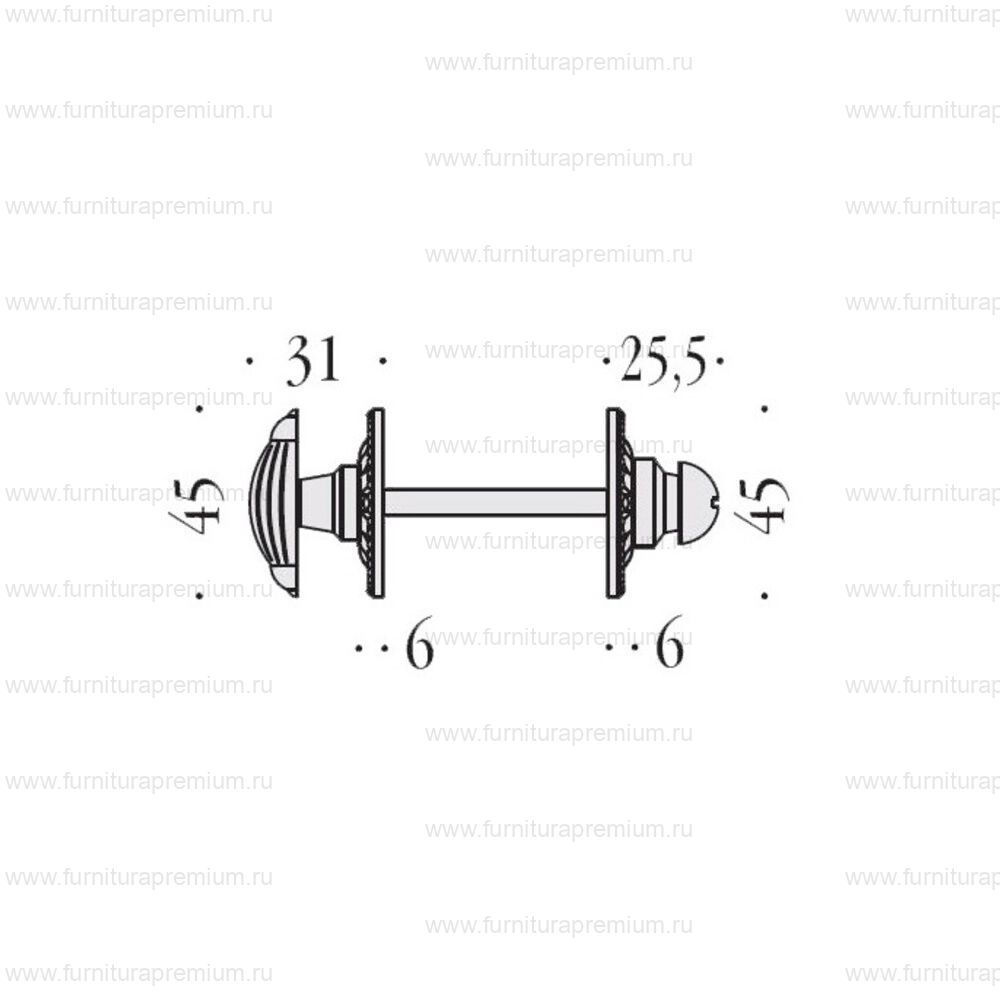 Фиксатор сантехнический Colombo KLU19 BZG 6B