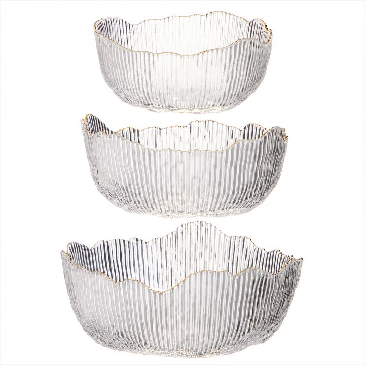 НАБОР САЛАТНИКОВ  3 ШТ., 13/16,5/19 СМ, 370/700/1100 МЛ