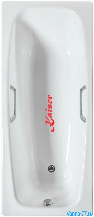 Ванна чугунная Kaiser Classic Oval 170x70 с отверстиями под ручки