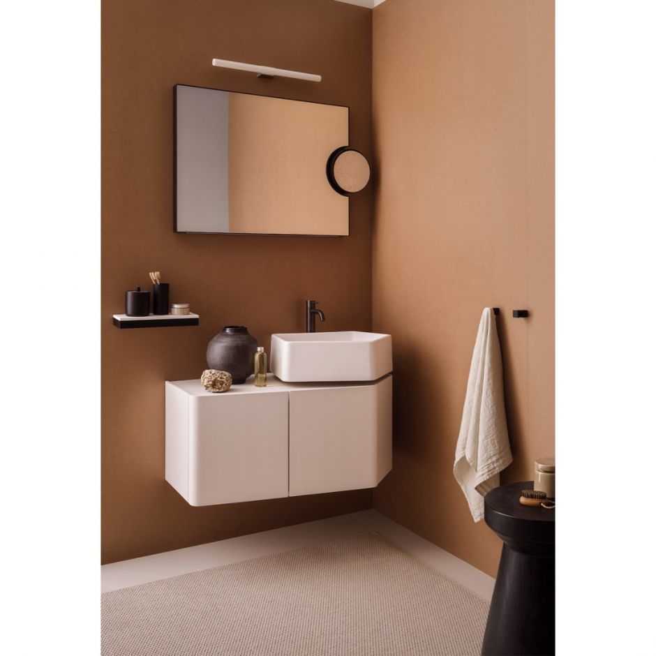 Тумба под раковину подвесная Cielo Kanto KAM87E/KAM87L 87х52х40 см ФОТО