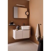 Тумба под раковину подвесная Cielo Kanto KAM87E/KAM87L 87х52х40 см схема 3