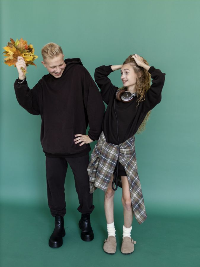 Худи оверсайз в цвете шоколад