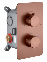 Смеситель встроенный Boheme Cell 134-2 с термостатом 2-х проходной схема 5