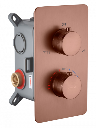 Смеситель встроенный Boheme Cell 134-2 с термостатом 2-х проходной схема 5