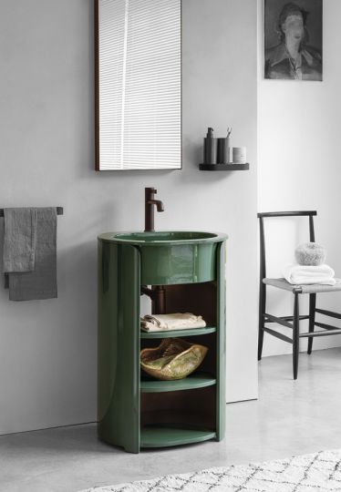 Тумба напольная Cielo I Catini Tiberio с открытыми полками CAMTE/CAMTL 56х46 см схема 3