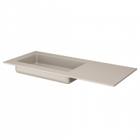 Раковина накладная Armadi Art Quatro 793-120-D-L 121х52 см, бежевая схема 1