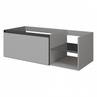 Тумба для раковины Armadi Art Quatro 790-M6-120, стеклянная полка справа, два блока (80+40) схема 3 Тумба для раковины Armadi Art Quatro 790-M6-120, стеклянная полка справа, два блока (80+40) схема 3