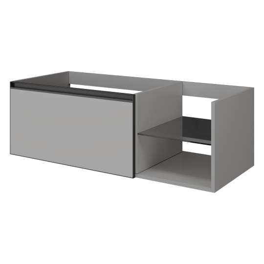 Тумба для раковины Armadi Art Quatro 790-M6-120, стеклянная полка справа, два блока (80+40) схема 3 Тумба для раковины Armadi Art Quatro 790-M6-120, стеклянная полка справа, два блока (80+40) схема 3