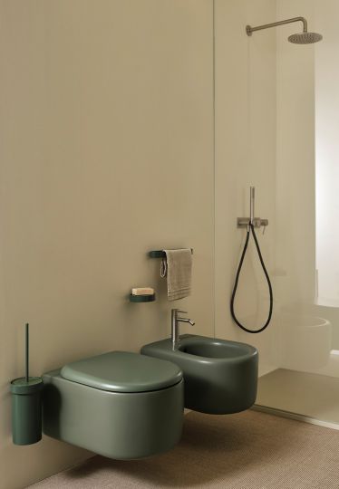 Биде подвесное Cielo Itaca ITBS с 1 отверстием под смеситель, крепеж в комплекте схема 6