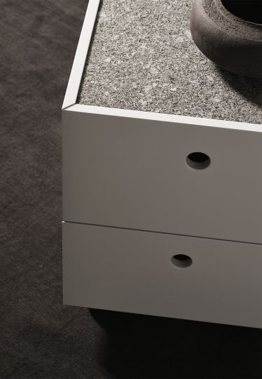 Столешница для тумбы Cielo Luisa из камня/стекла LUPIM/LUPIV 30х36 см схема 3