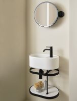 Накладная/подвесная овальная раковина Cielo Les Petites LPLAO46/LPLAO46SF 46х30х17 см схема 8